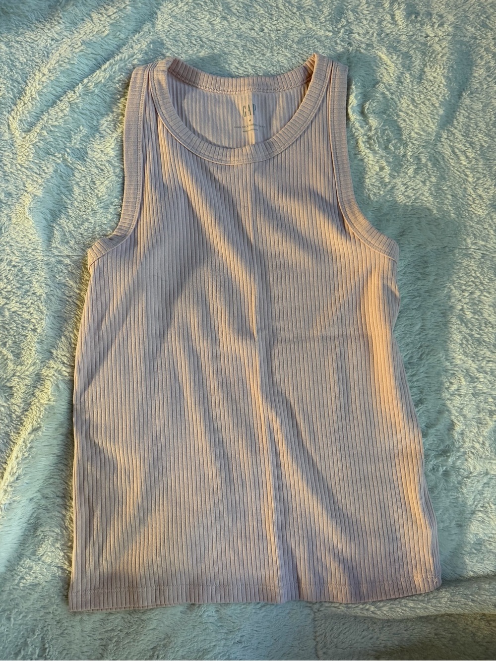 NWOT Gap Pink High Neck Ribbed Tank